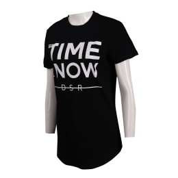 T909 custom black printed logoT shirt women's wear slim long body T-shirt supplier T909 custom black printed logoT shirt women's wear slim long body T-shirt supplier